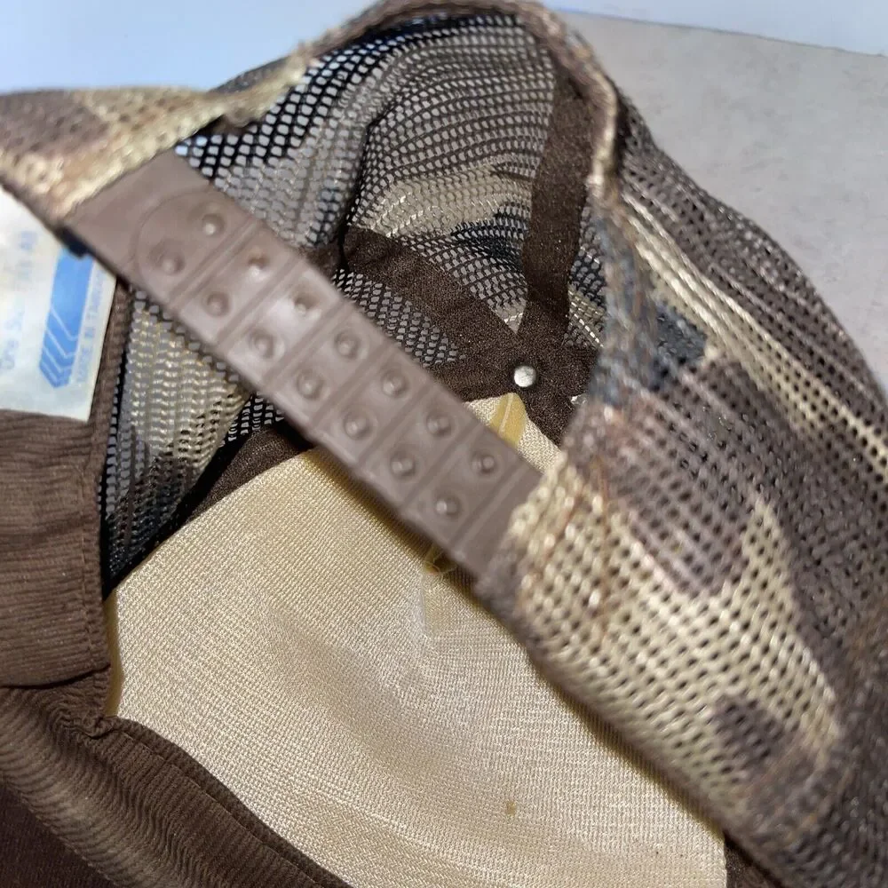 Vtg Deer hunting camo hat Men Snapback Lenny Jim’s Big Buck Contest Cap San Sun